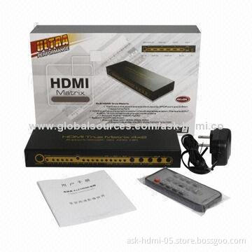 4K 4X2 HDMI Matrix Switch with MHL Input, Arc and Audio Output